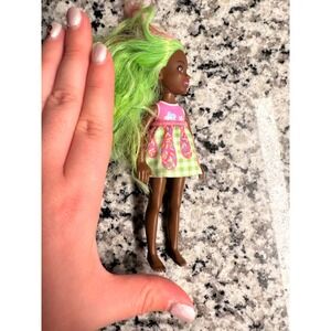 Barbie Chelsea Doll Green Pink Ombre Hair Dress Toy Play
